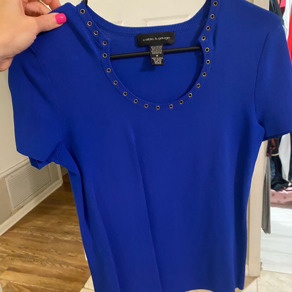 Gorgeous cobalt blue blouse.
